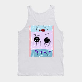 Kids Hanging Out Stick Figure Tank Top